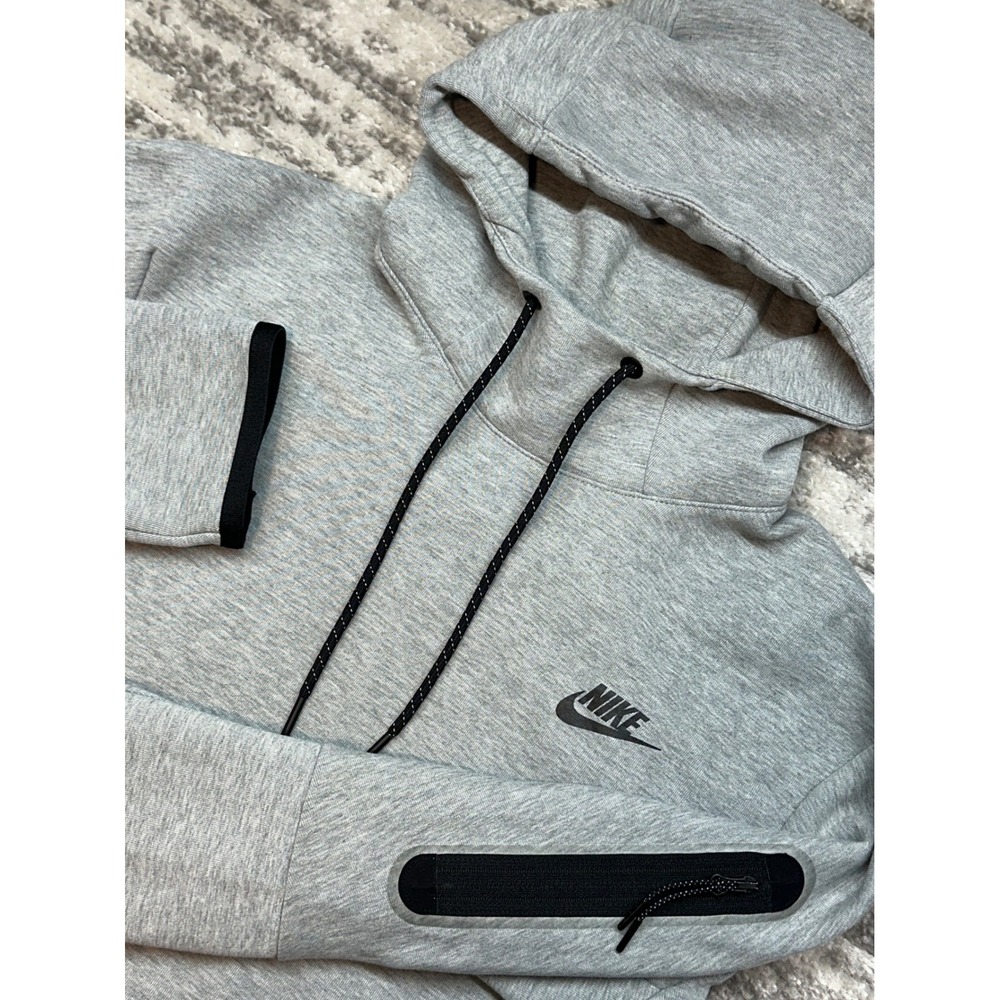 Nike Tech Fleece Hoodie‎ Mens Size M Gray DD5174-063 Pullover Sweatshirt